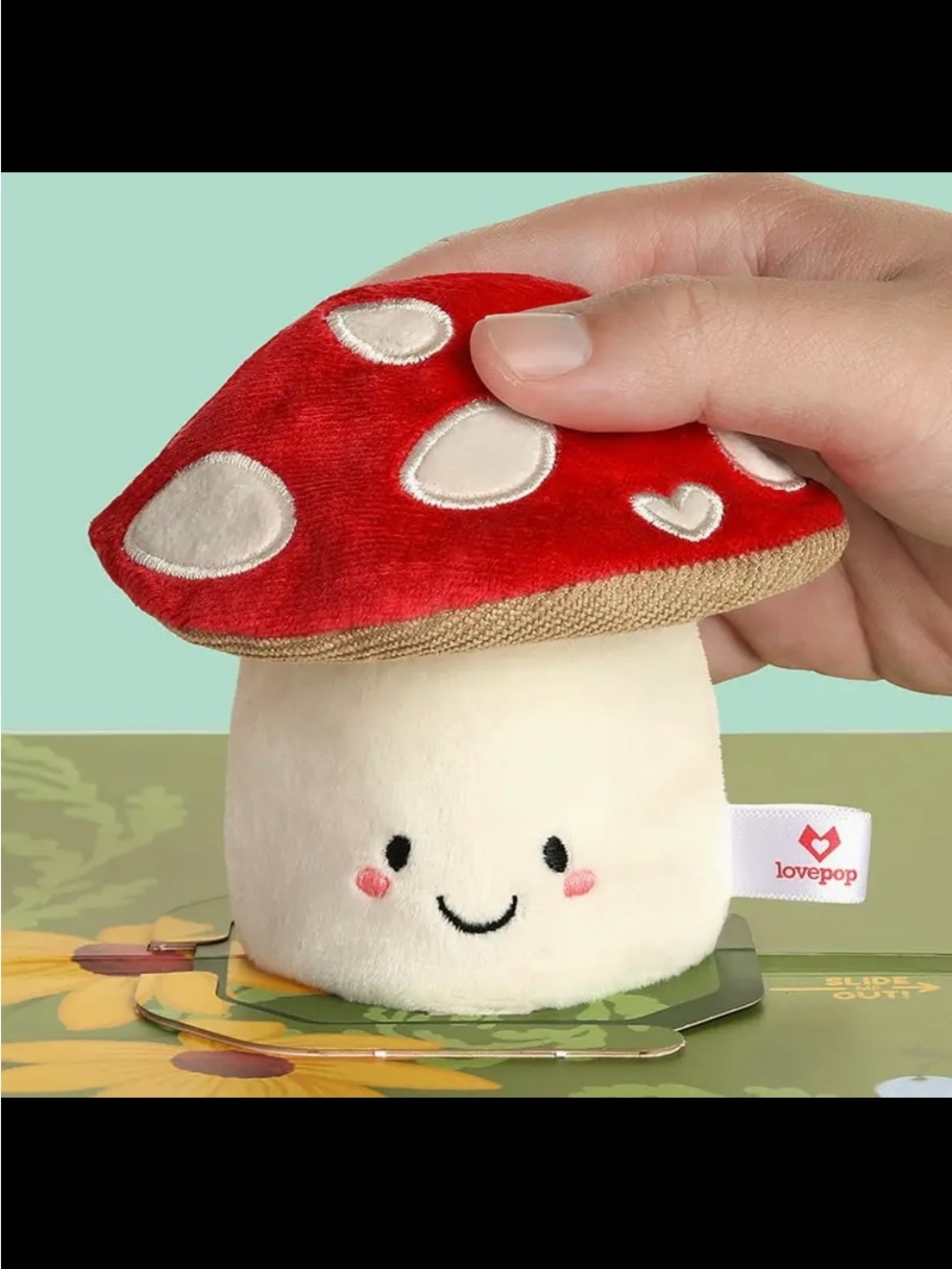 Lovepop card 3D. “Love You So Much” Plush Mushroom Card. Price firm.